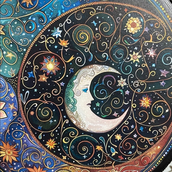 Colorful Celestial Tambourine with Ribbons - Picture 2 of 4